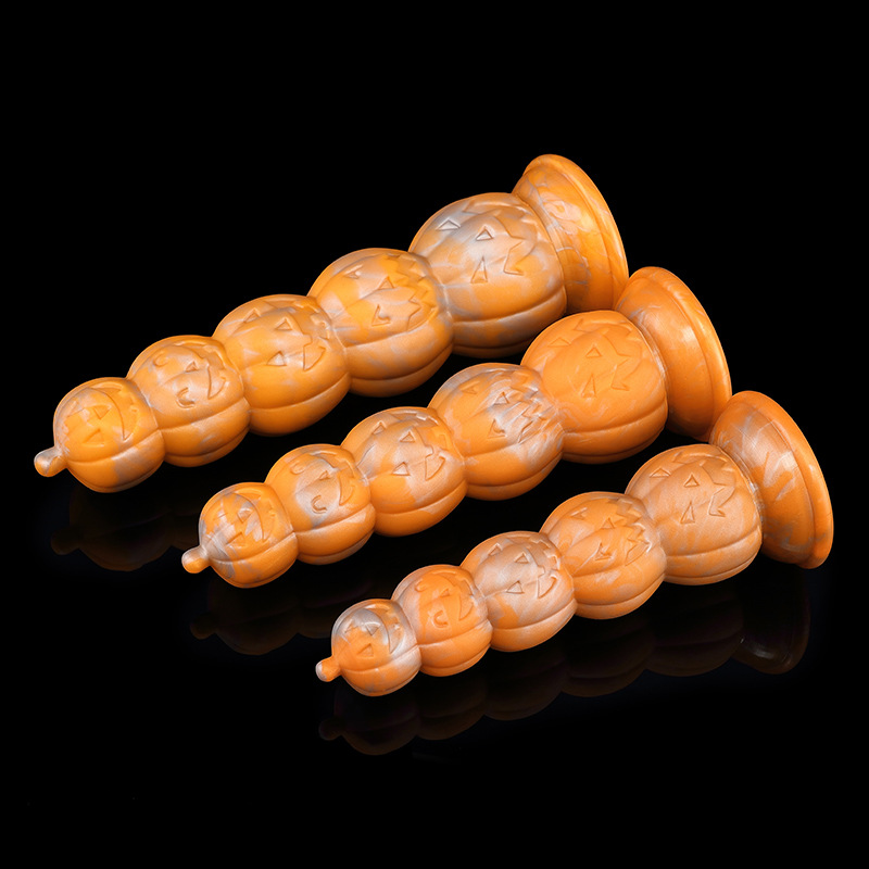 (image for) Halloween Pumpkin Stack Anal Beads