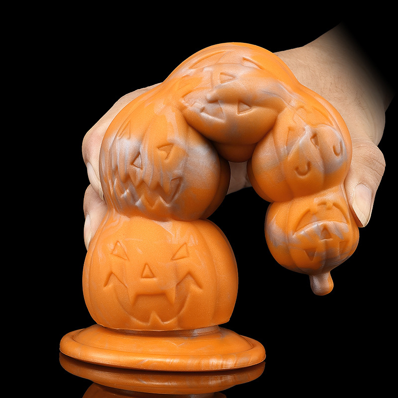 (image for) Halloween Pumpkin Stack Anal Beads