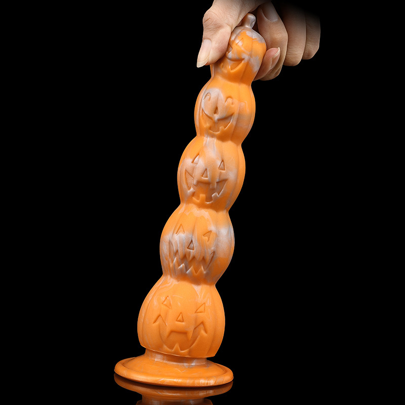 (image for) Halloween Pumpkin Stack Anal Beads