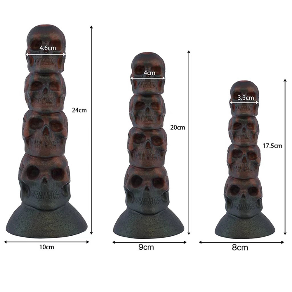 (image for) Frightful Fantasy Skull Anal Beads