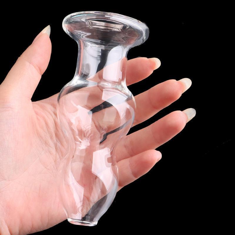 (image for) Crystal Calabash Shape Hollow Anal Plug