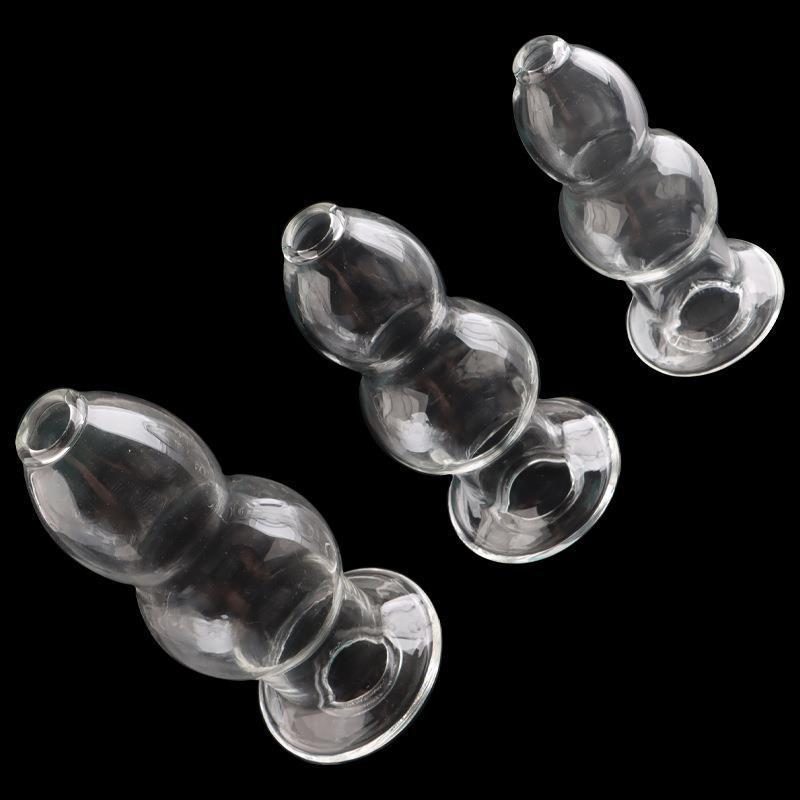 (image for) Crystal Calabash Shape Hollow Anal Plug