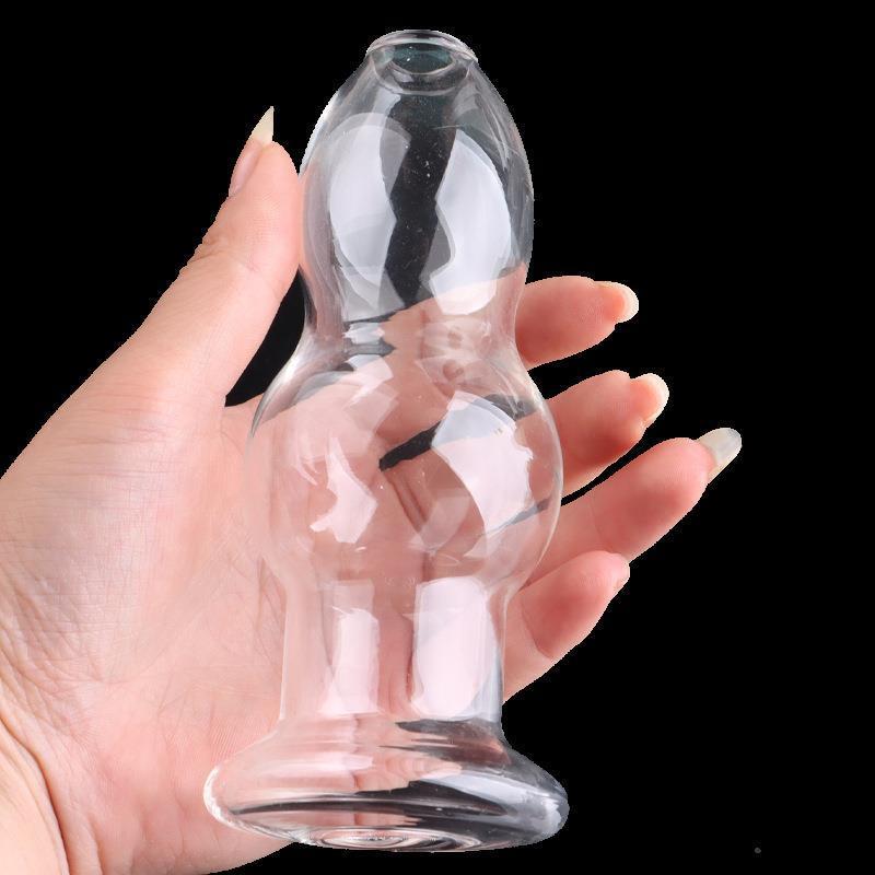 (image for) Crystal Calabash Shape Hollow Anal Plug