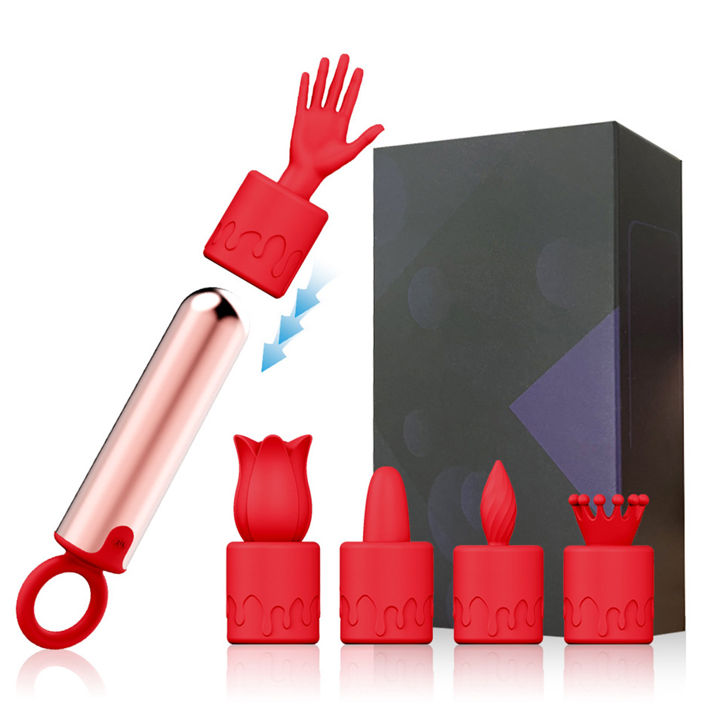 Bullet Vibrator with 5 Sleeves