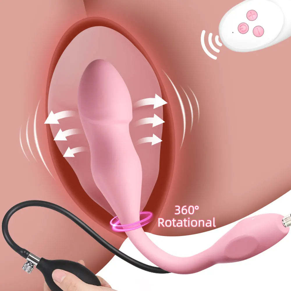 (image for) Inflatable Egg Vibrator Butt Plug