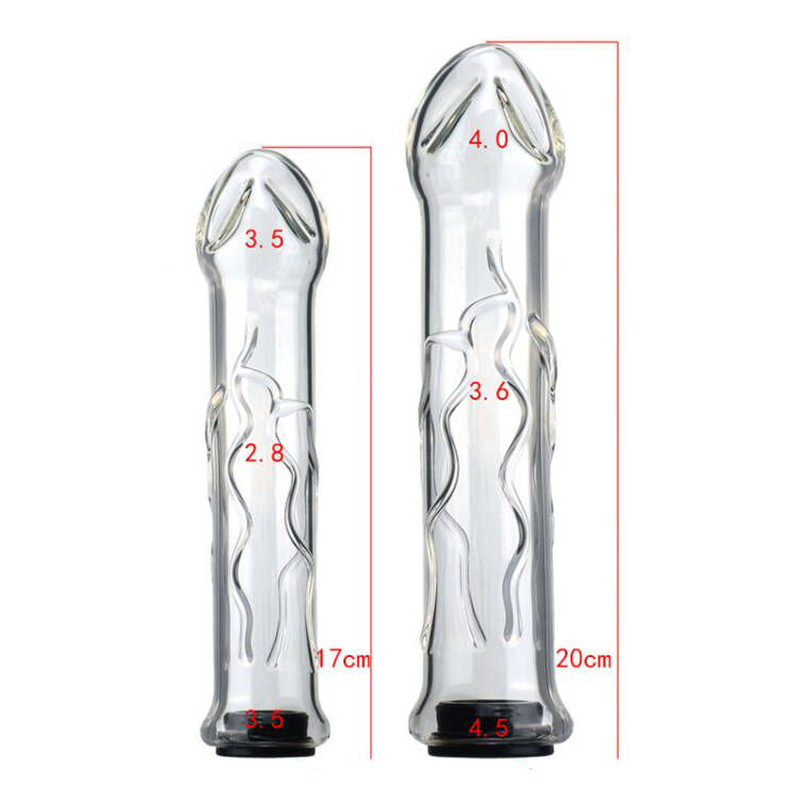 (image for) Hollow Water-filled Heated Glass Dildo