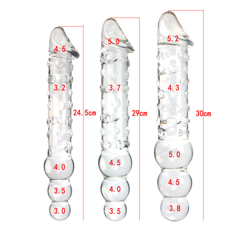 (image for) Three Ball Glass Phallus