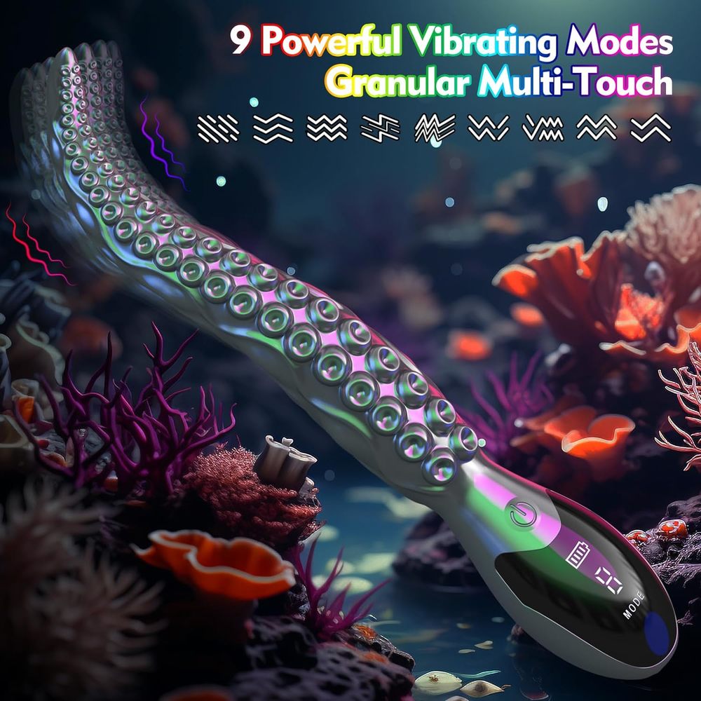 (image for) Huge Monster Vibrating Tentacle Dildo