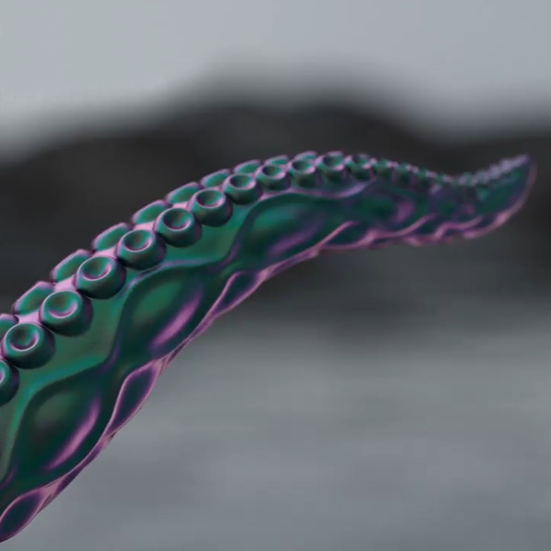 (image for) Huge Monster Vibrating Tentacle Dildo