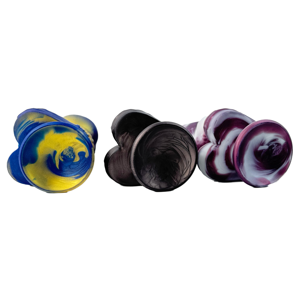 (image for) Dog Realistic Multicolor Dildo with Knot