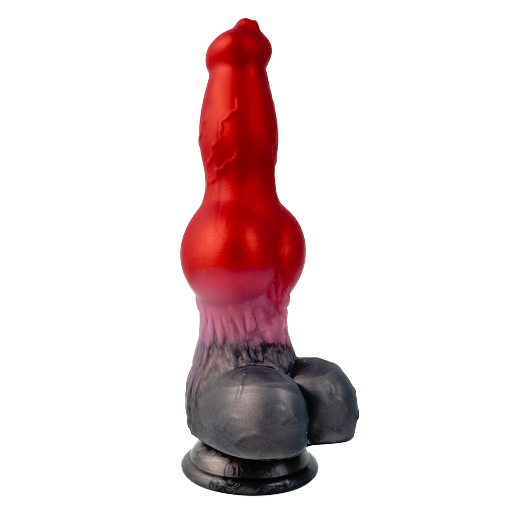 (image for) Dog Realistic Multicolor Dildo with Knot