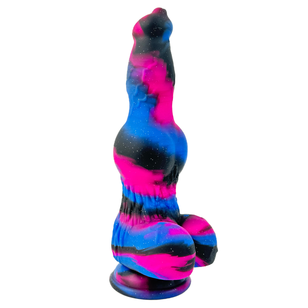 (image for) Dog Realistic Multicolor Dildo with Knot