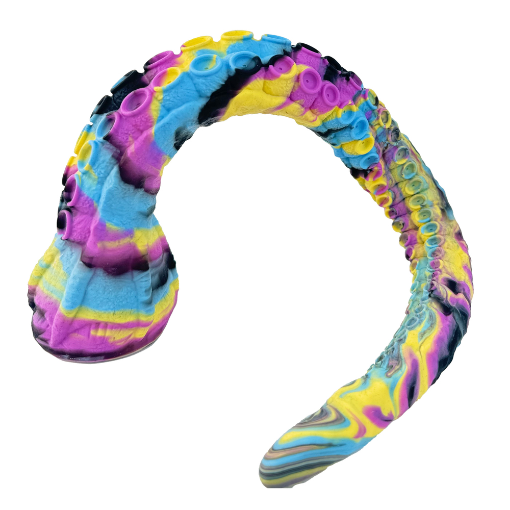 (image for) Multi-colored Octopus Shaped Silicone Butt Plugs