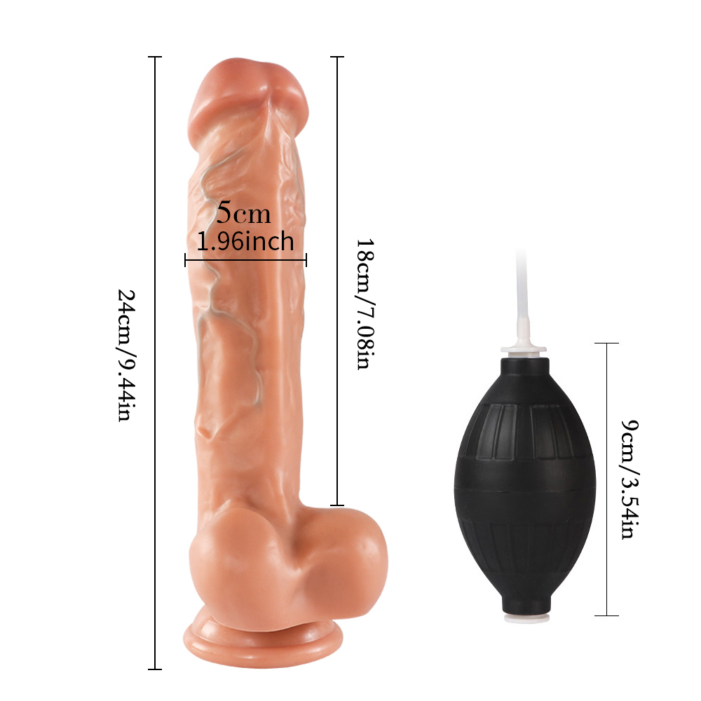 (image for) Ejaculating Super Realistic Dildo With Blue Veins