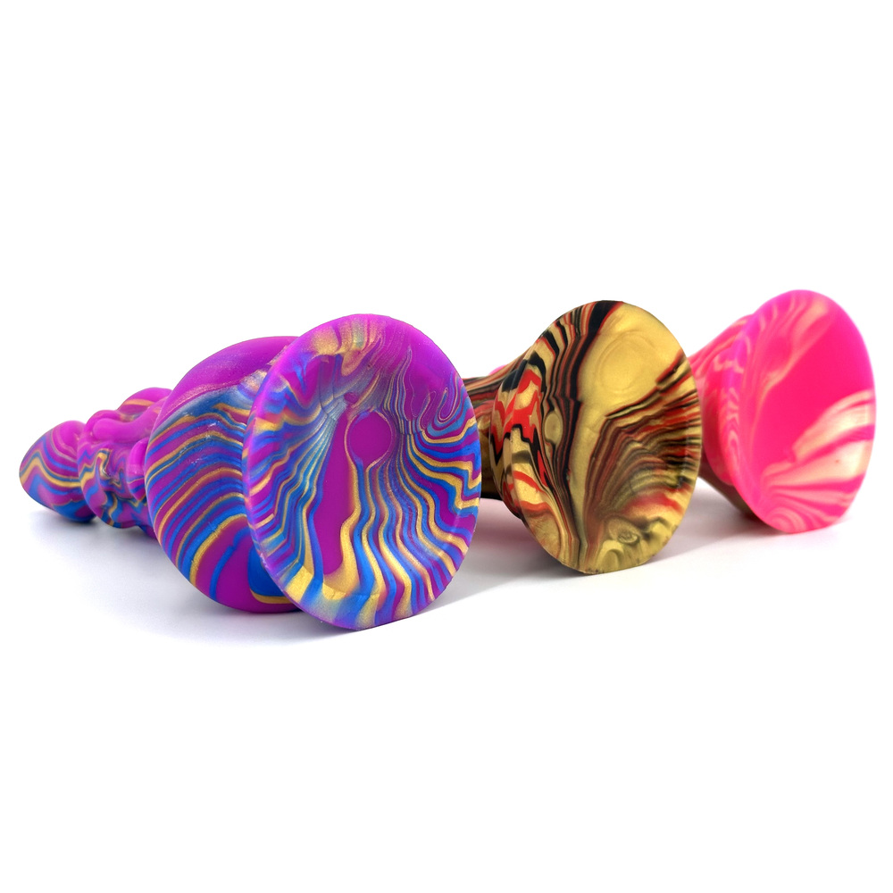 (image for) Unicorn Mixed Color Lifelike Silicone Dildo