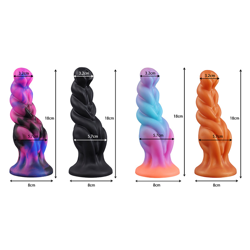 (image for) Colorful Silicone Seahorse Butt Plug