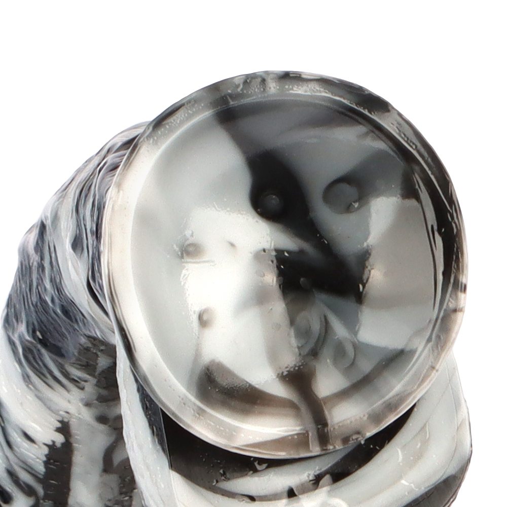 (image for) Black and White PVC Realistic Dildo 03