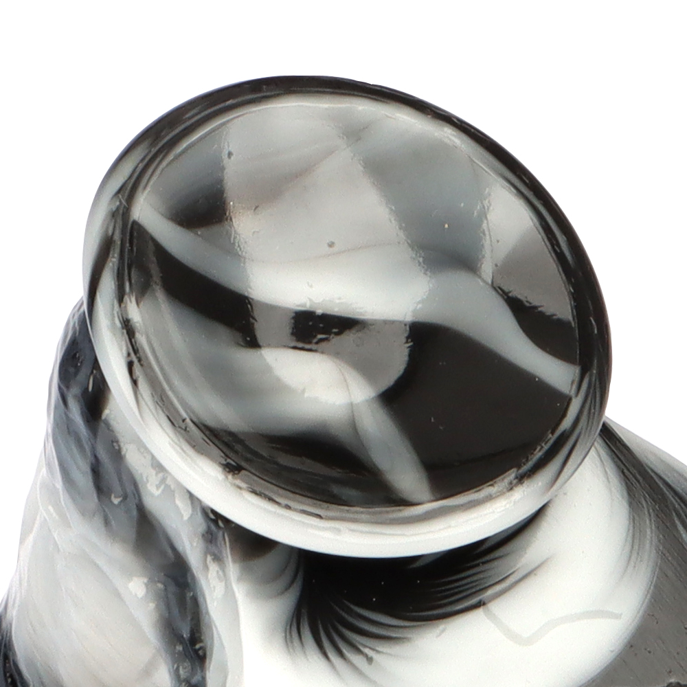 (image for) Black and White PVC Realistic Dildo 04