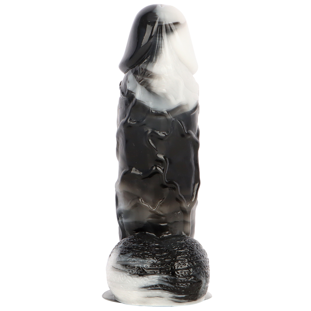 (image for) Black and White PVC Realistic Dildo 06