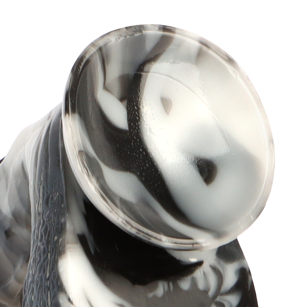 (image for) Black and White PVC Realistic Dildo 06