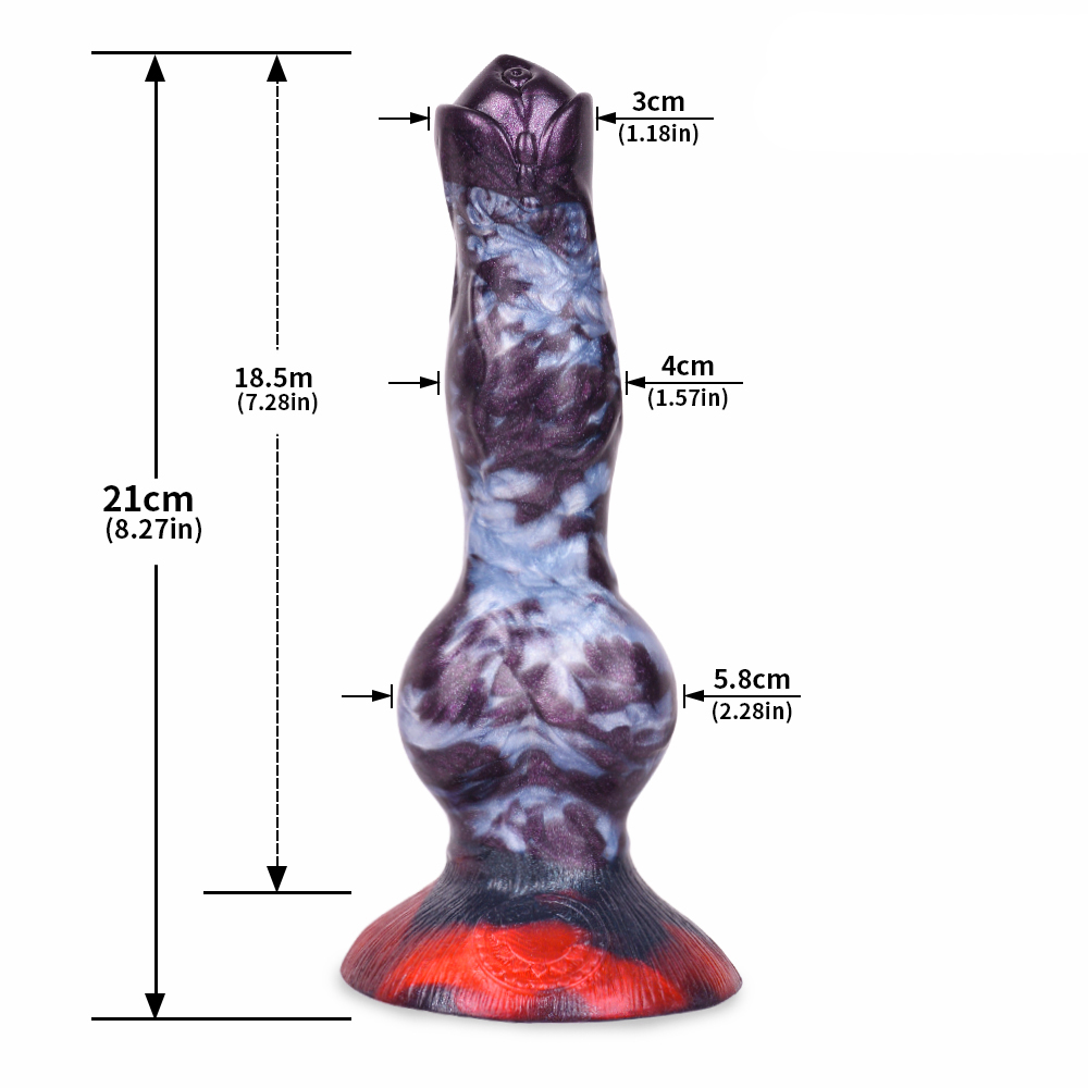 (image for) Alien Beast Night Elf 8.27" Dildo - U