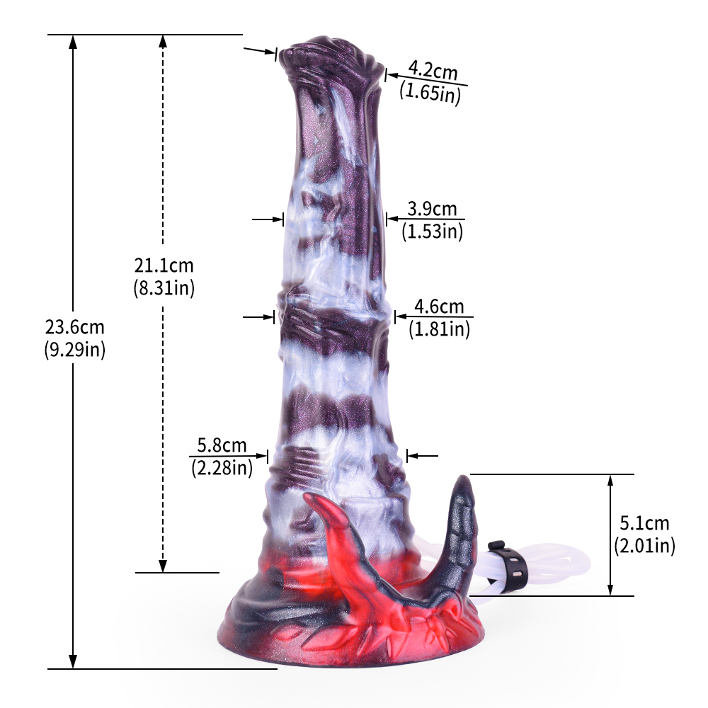 (image for) Squirting Alien Beast Night Elf 9.3" Dildo - A