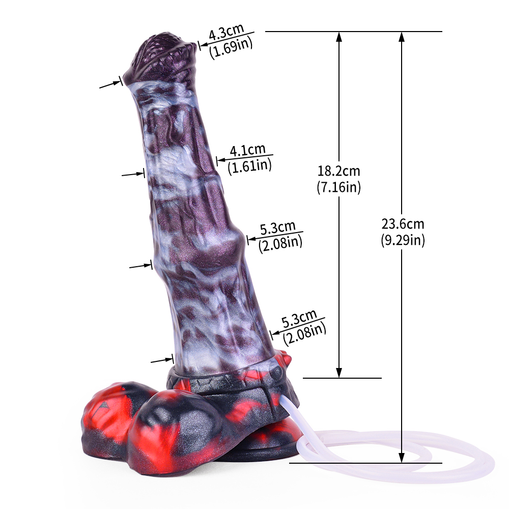 (image for) Squirting Alien Beast Night Elf 9.3" Dildo - B