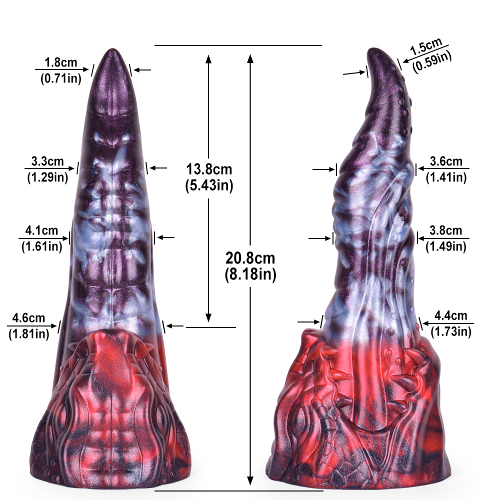 (image for) Alien Beast Night Elf 8.2" Dildo - D
