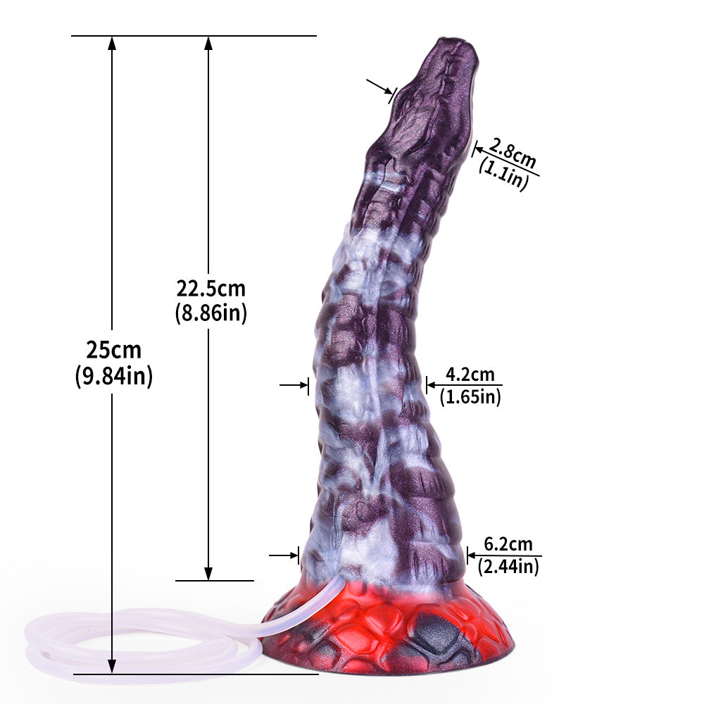 (image for) Squirting Alien Beast Night Elf 9.8" Dildo - E