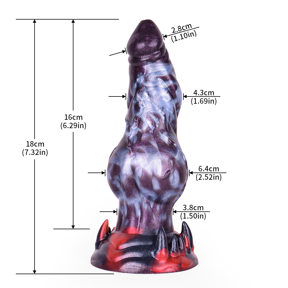 (image for) Alien Beast Night Elf 7.3" Dildo - G