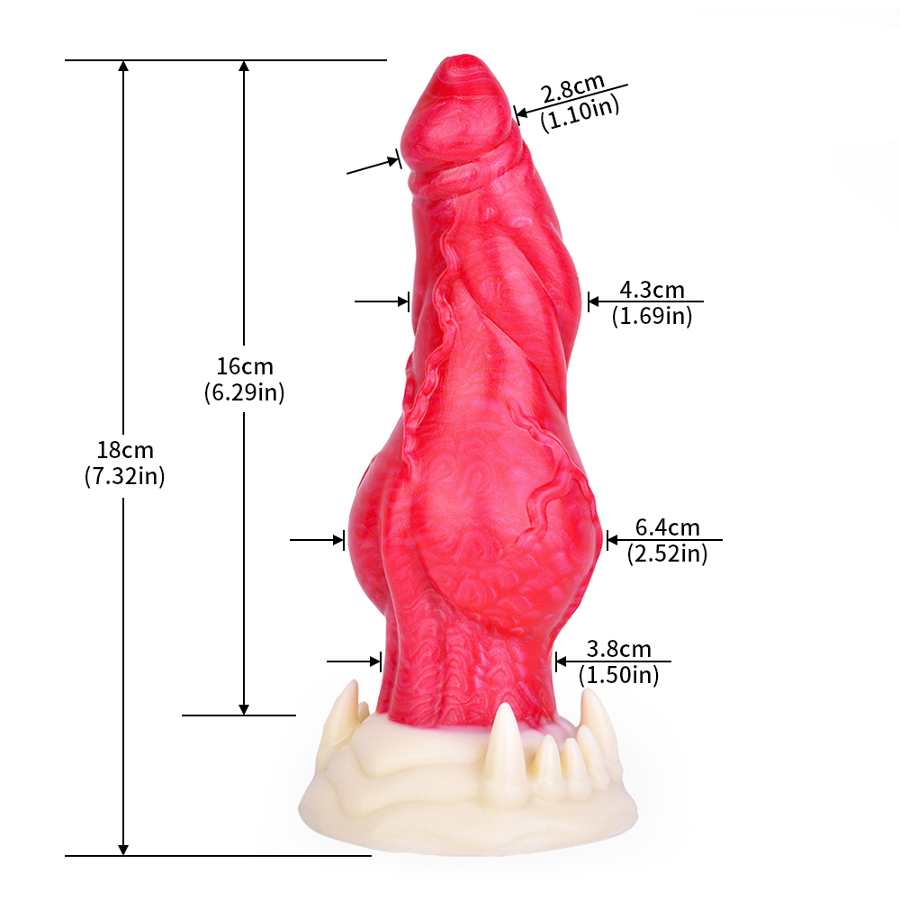 (image for) Alien Beast Hellfire 7.3" Dildo - G