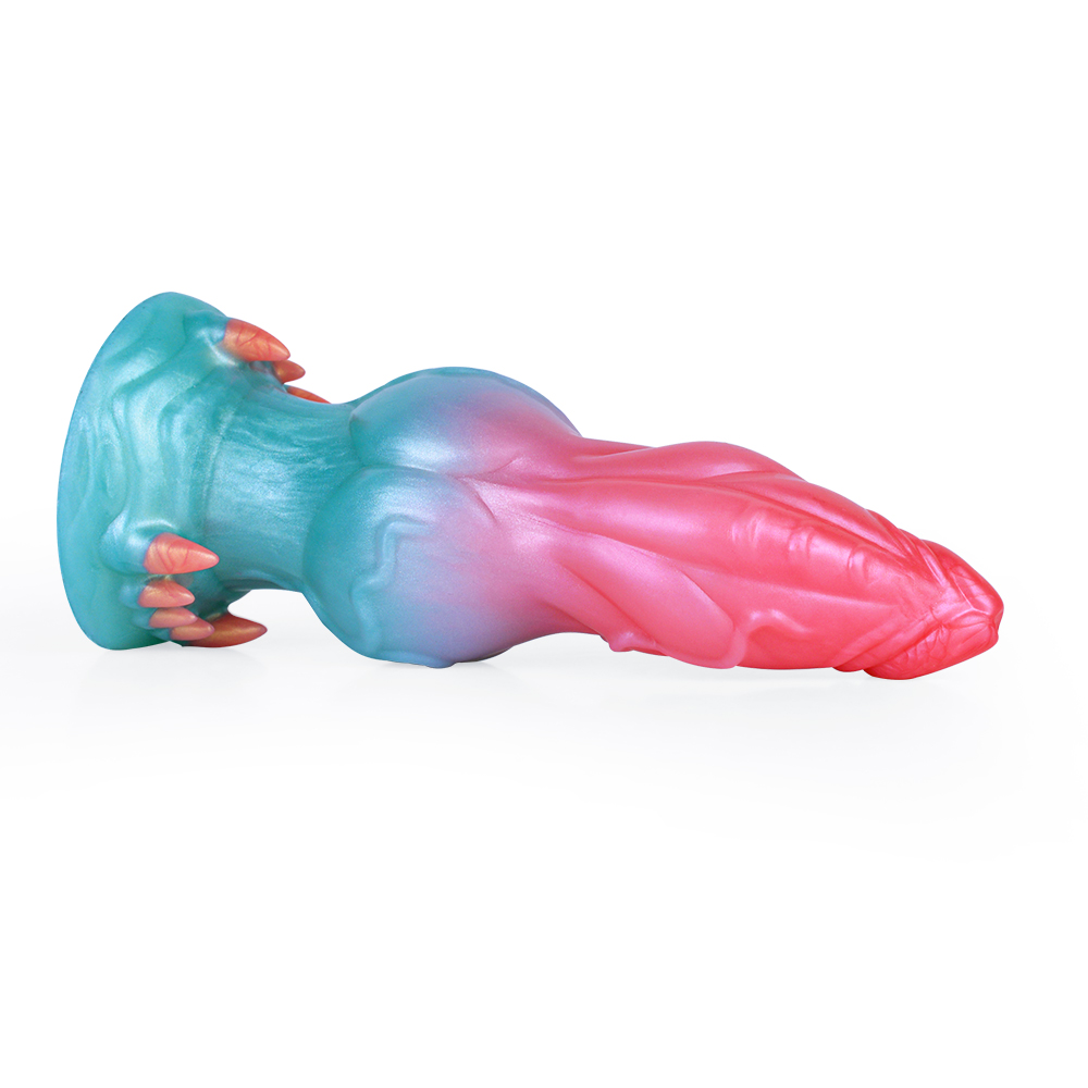 (image for) Alien Beast Cyan Rainbow 7.3" Dildo - G