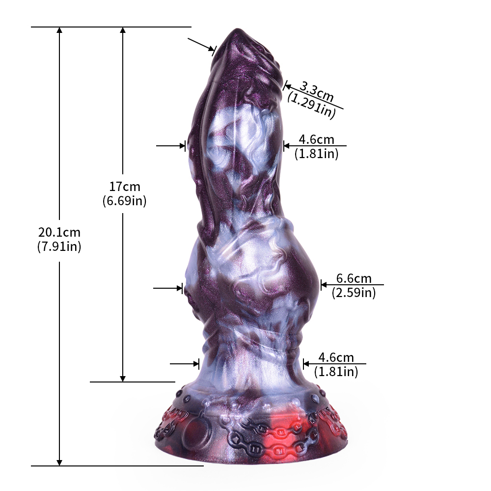 (image for) Alien Beast Night Elf 7.9" Dildo - K