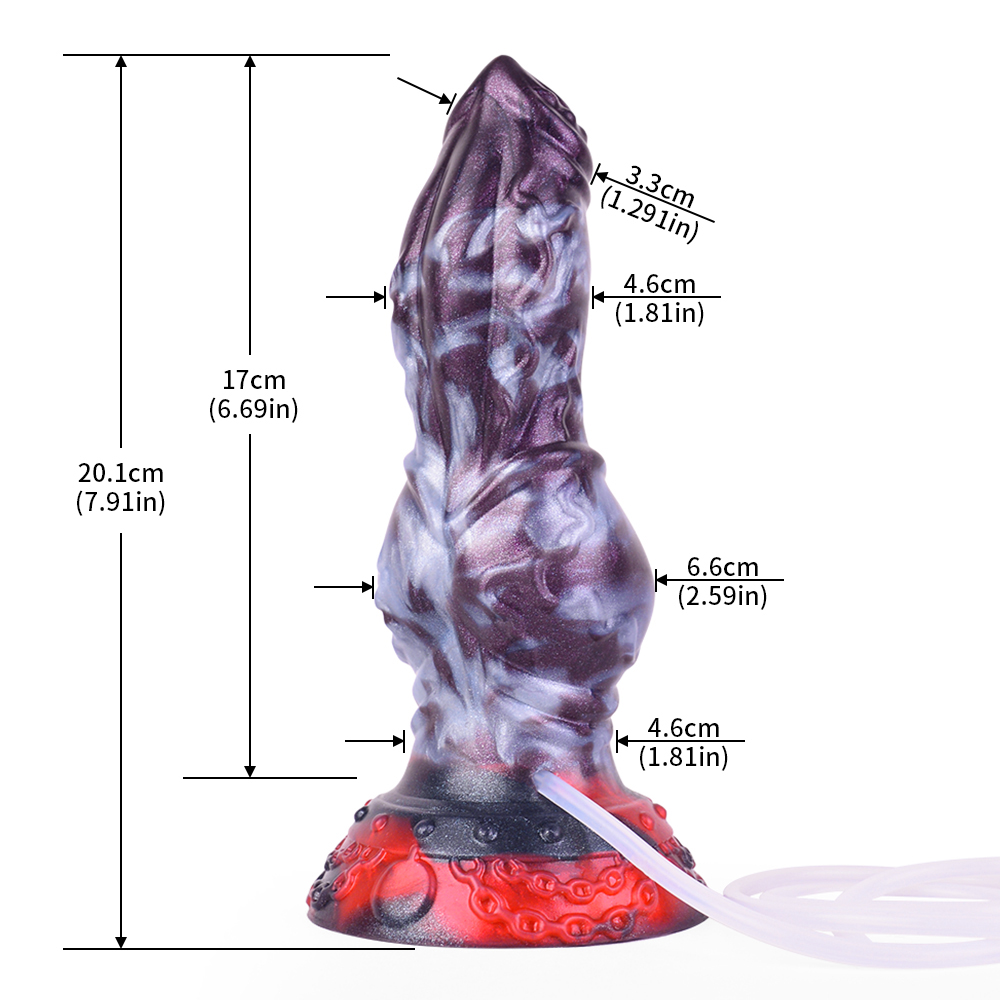 (image for) Squirting Alien Beast Night Elf 7.9" Dildo - K