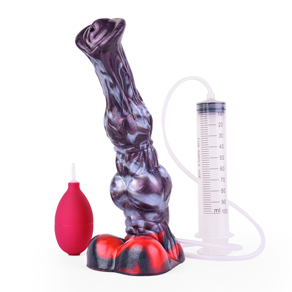 Squirting Alien Beast Night Elf 10.2" Dildo - L