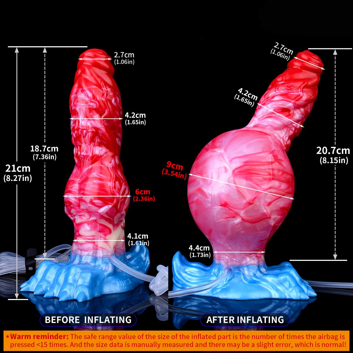 (image for) Squirting & Inflatable Monster Dildo - A