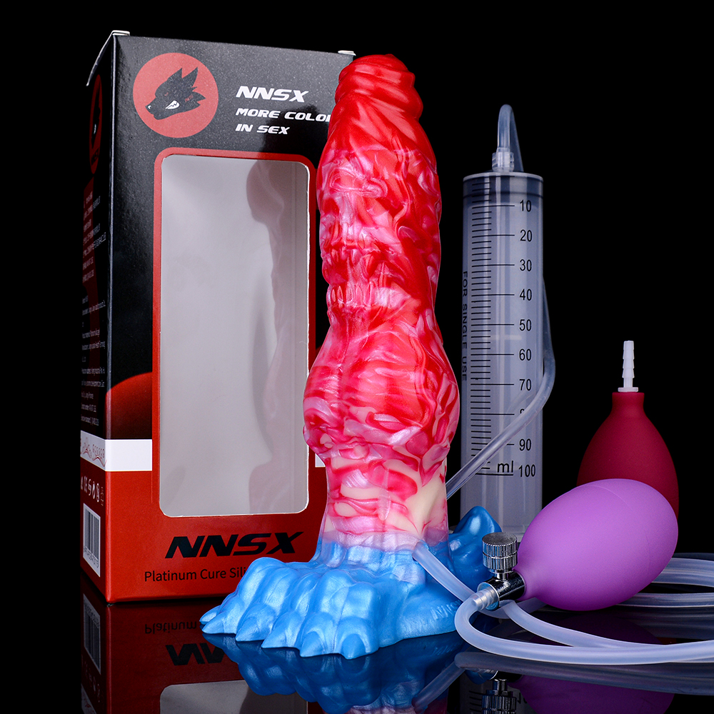 (image for) Squirting & Inflatable Monster Dildo - A