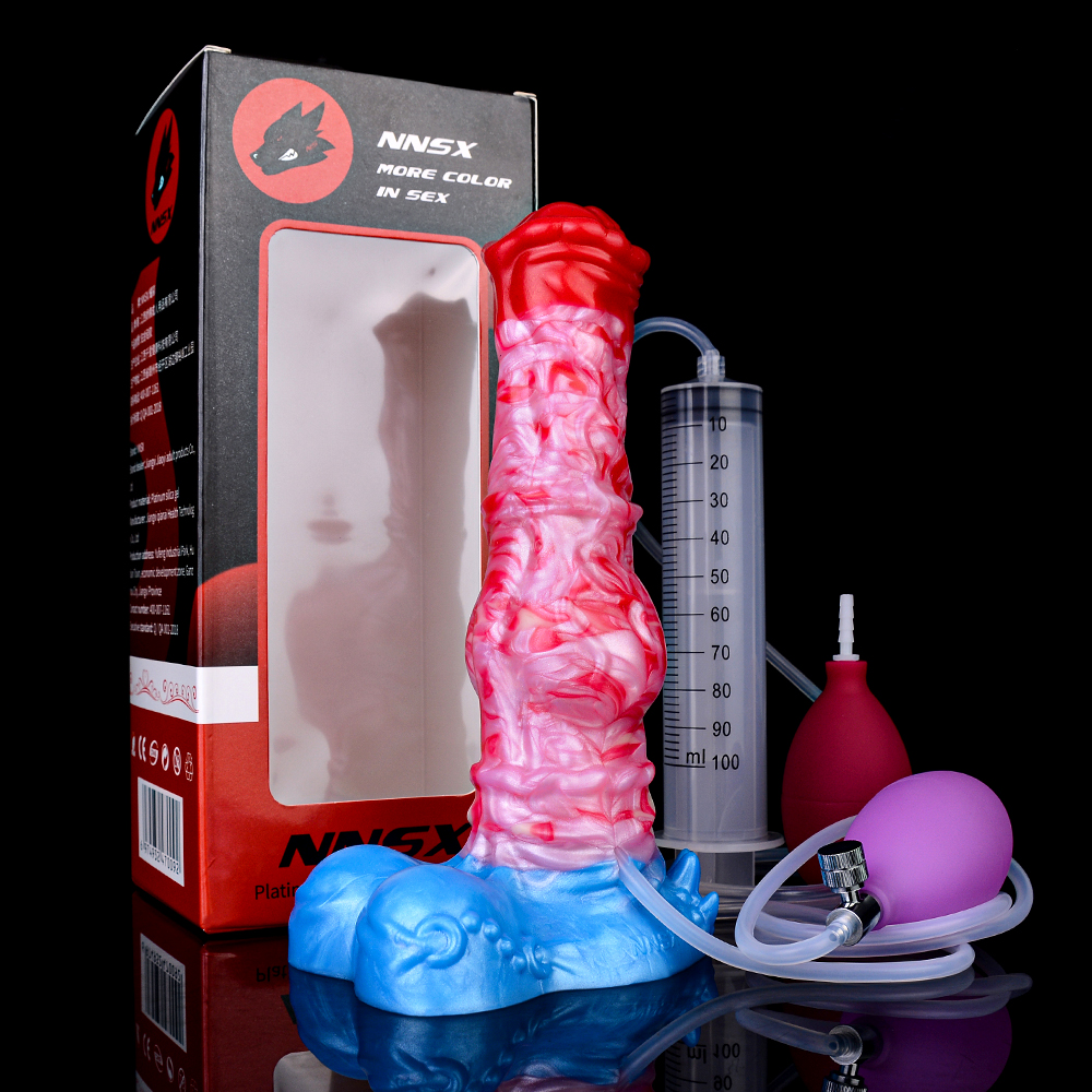 (image for) Squirting & Inflatable Monster Dildo - E