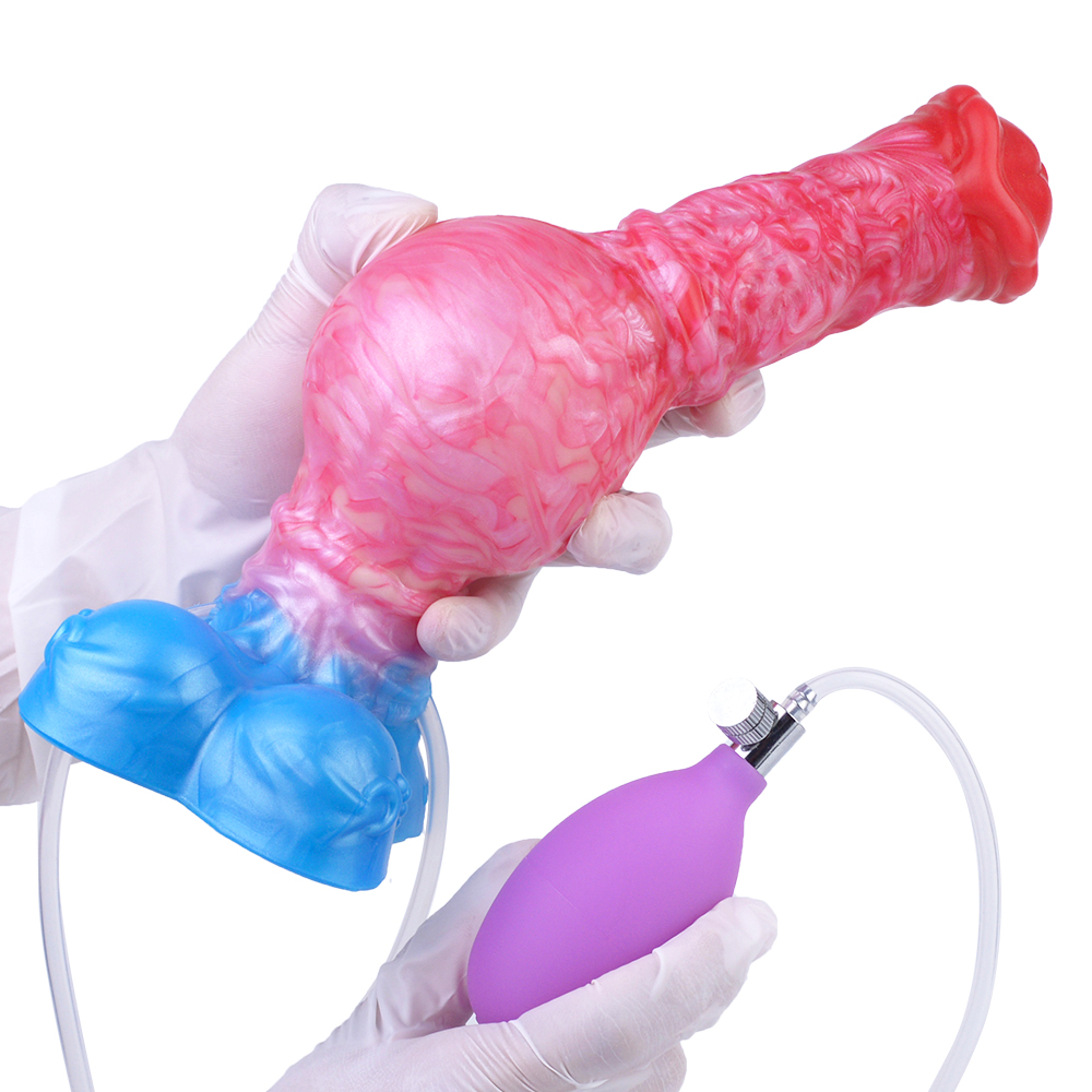 (image for) Squirting & Inflatable Monster Dildo - E