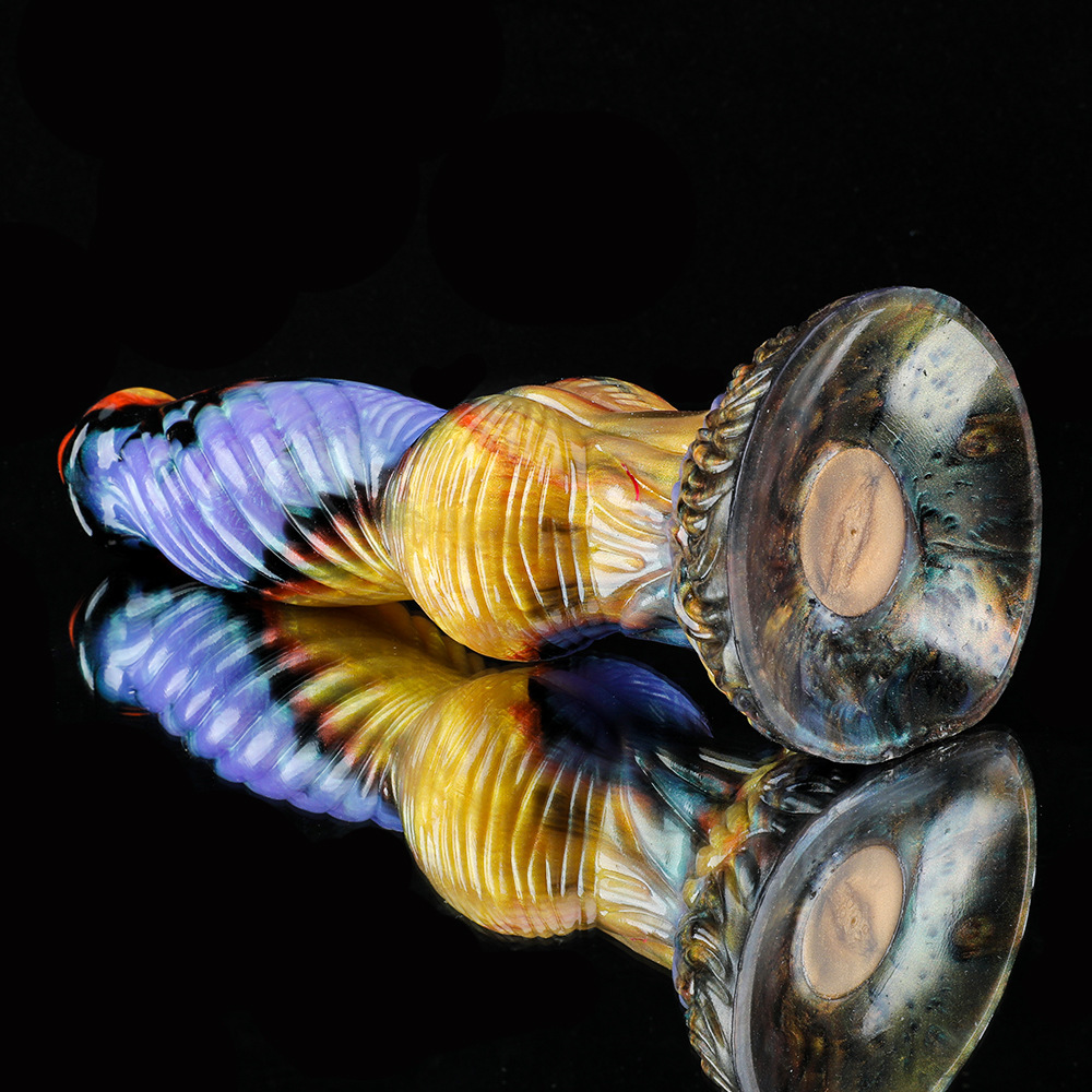 (image for) Monster Thrusting Knotted Dildo Vibrator