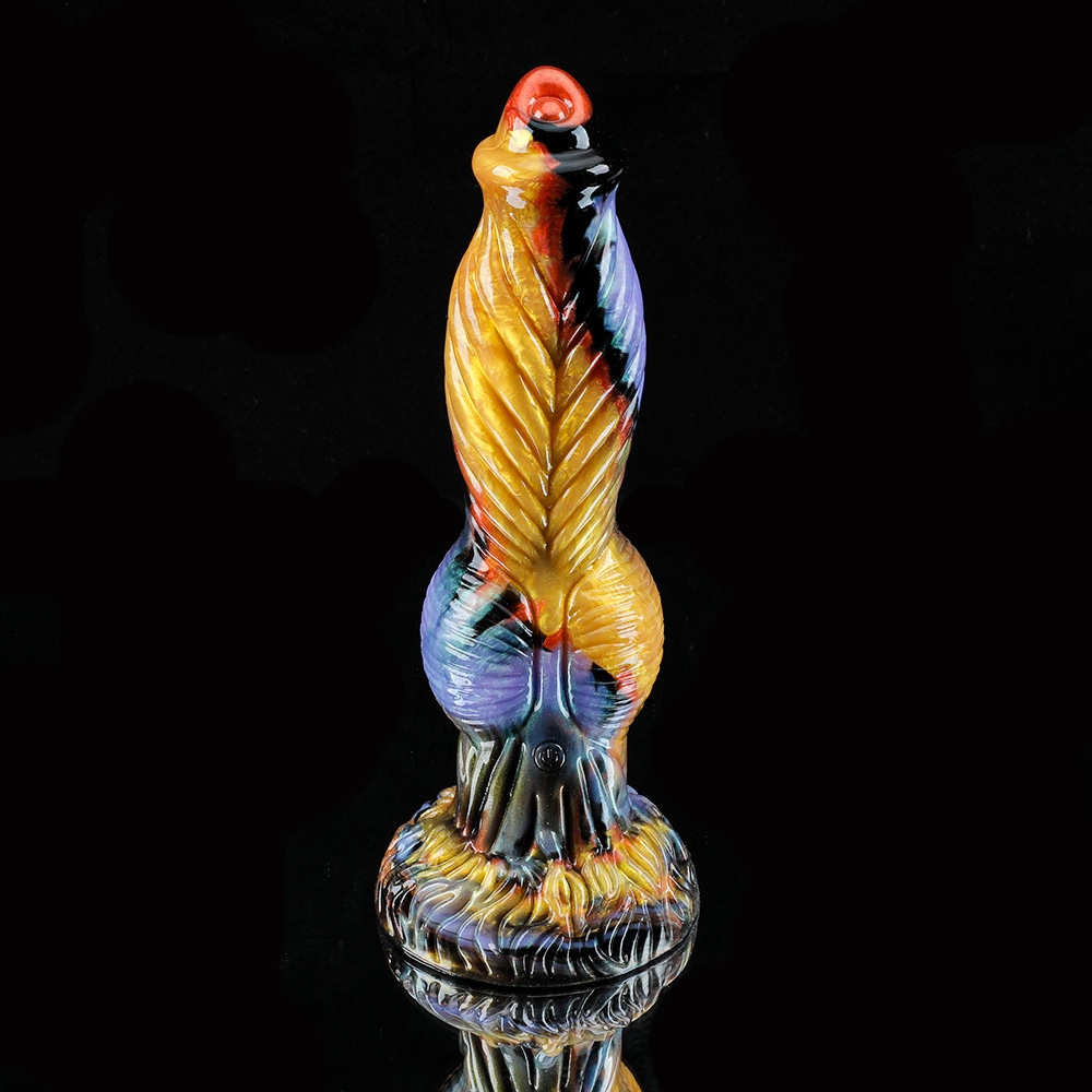 (image for) Monster Thrusting Knotted Dildo Vibrator