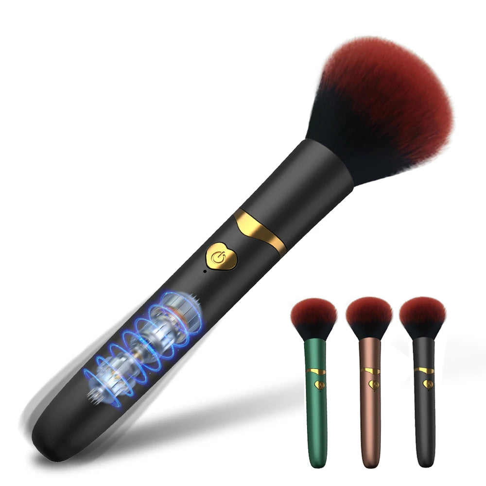Heart Button Vibrating Makeup Brush