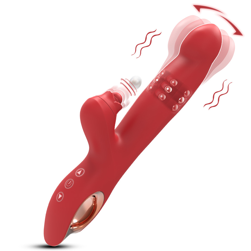 Tapping Beads Rabbit Vibrator