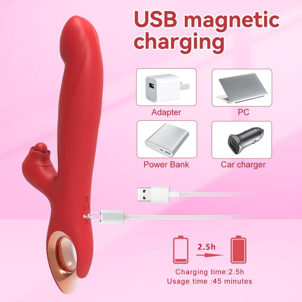 (image for) Tapping Beads Rabbit Vibrator