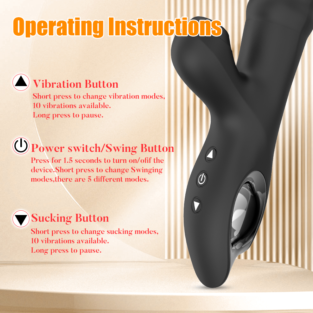 (image for) Swing Beads Suction Rabbit Vibrator