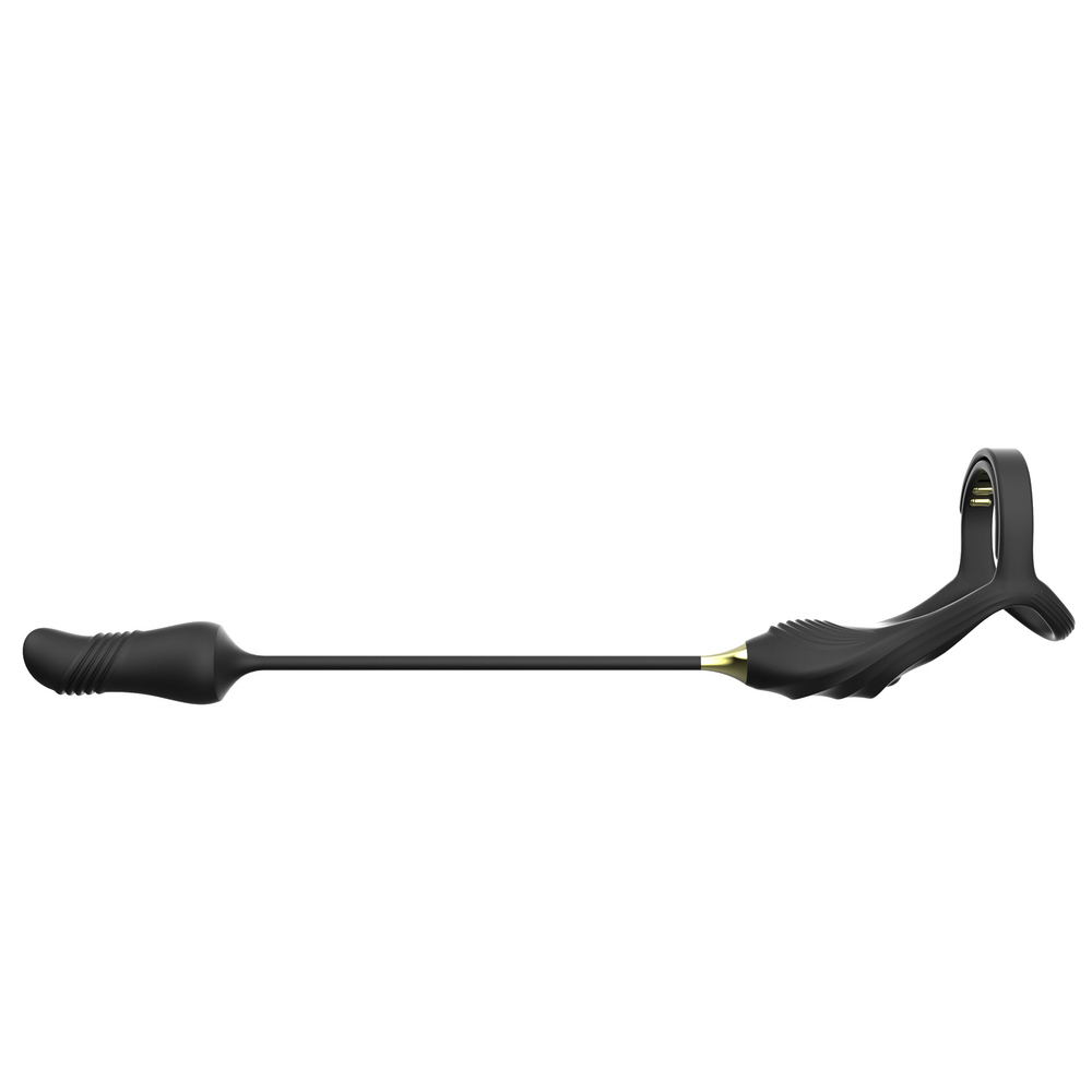 (image for) Buckle Cock Ring With Thrusting Butt Plug