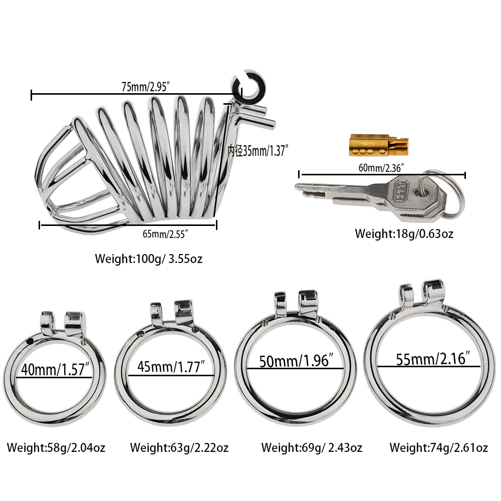 (image for) Male Chastity Bird Cage with Catheter