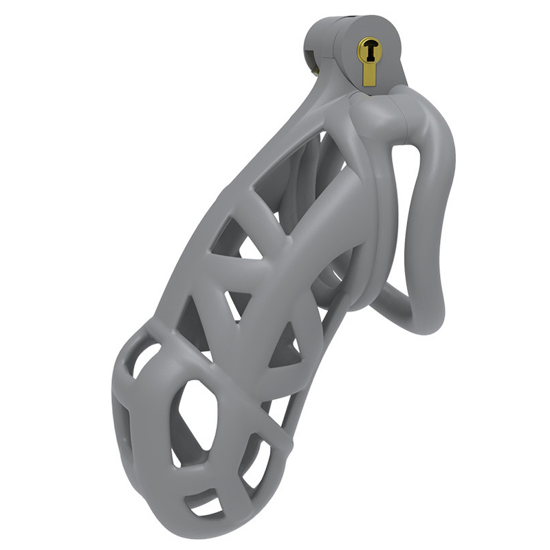 (image for) Cobra Chastity Cock Cage -Pink/Gray