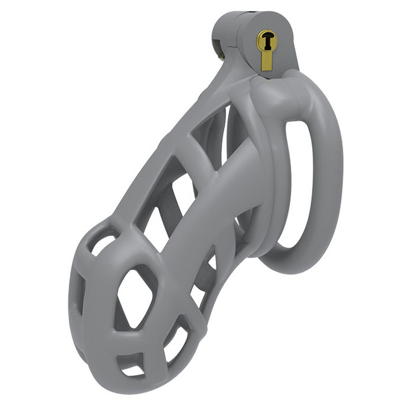 (image for) Cobra Chastity Cock Cage -Pink/Gray