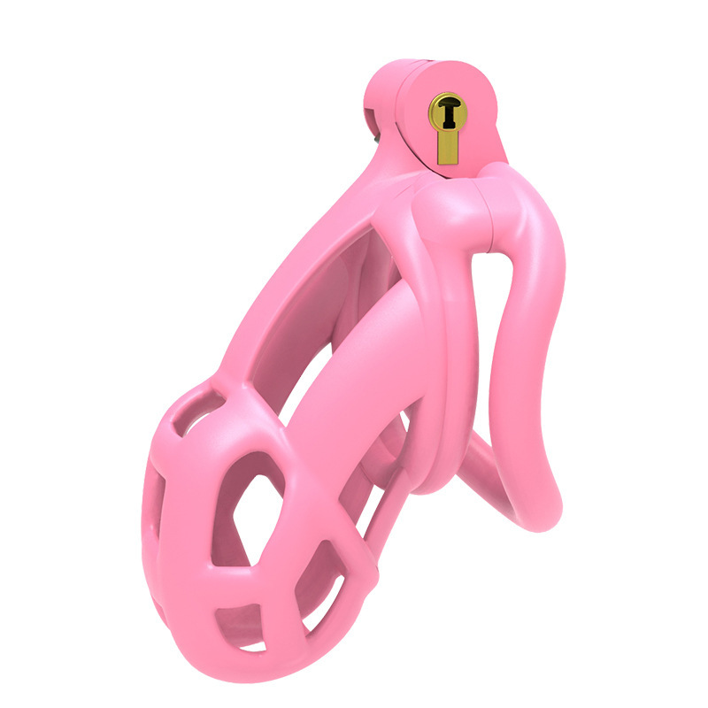 (image for) Cobra Chastity Cock Cage -Pink/Gray